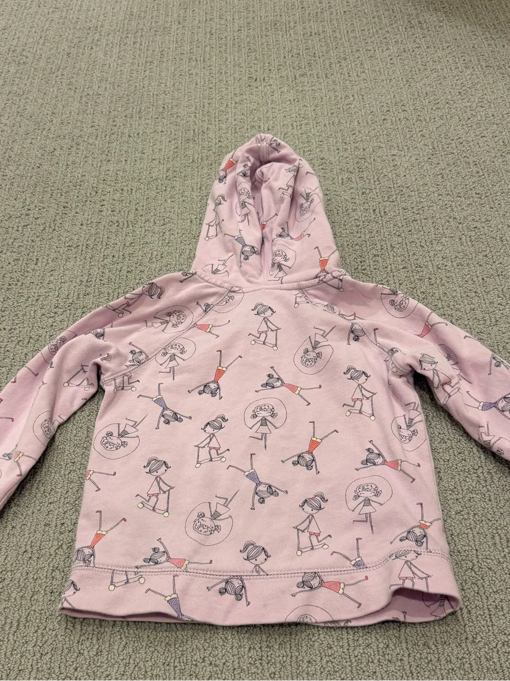 GAP Light purple Girls' Zip Hoodie with girl playing print
